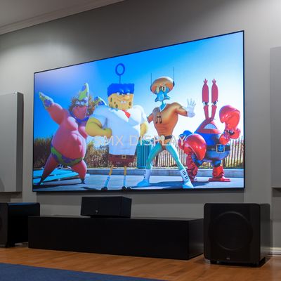 Proyektor Nol Tepi Layar Tetap Bingkai Cahaya Sekitar Berlian Hitam 170 ° Sudut Pandang