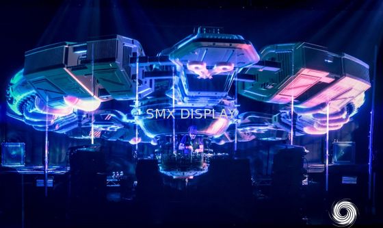 kualitas Sistem Proyeksi Holografik Holo Kasa Layar Hologram Tak Terlihat Untuk Panggung Pabrik