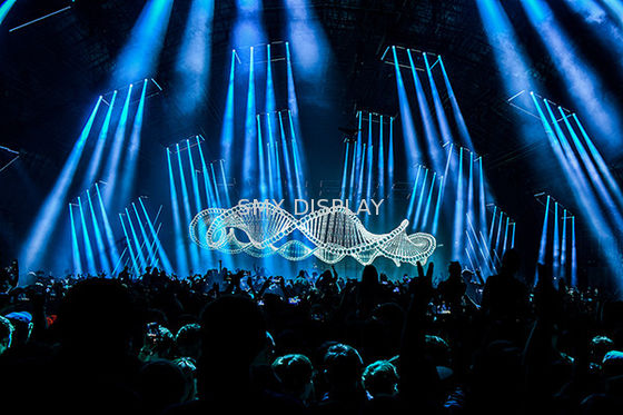 kualitas Layar Proyeksi Holografik 3D Poliamida Holoflex Transparan Pabrik