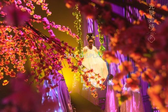 kualitas Tampilan Holografik 3D Terapung Hologram Musion Eysliner Foil 5x30m Pabrik