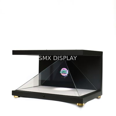 Kualitas 32 '' 3D Display Showcase Hologram Piramida 270 derajat Holo Display Box Resolusi Full HD Pabrik