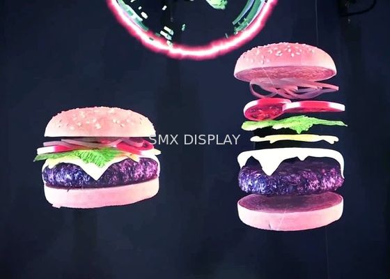 Kualitas Periklanan Holografik Tampilan 3D 176 Gelar Proyeksi Hologram 3D Langsung Pabrik