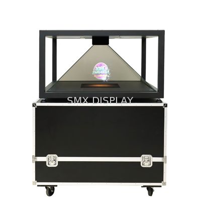 kualitas 4 Sisi Tampilan 360 Derajat 3D Hologram Display Box Proyektor Holografik VGA HDMI Pabrik