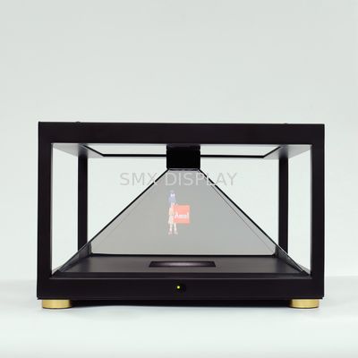 kualitas Kaca Tempered 3D Holographic Showcase AC110V Sheet Metal 3d Hologram Display Pabrik