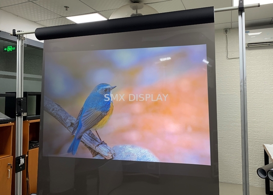Jelas Transparan Layar Holographic, Holoscreen 100 mikron Untuk Tampilan / Toko