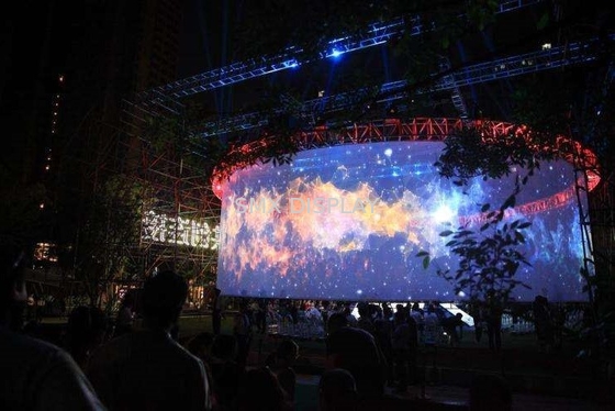 Layar Jaring Holografik Transparan Panjang 50m 2.4 Penguatan Untuk Pertunjukan Langsung