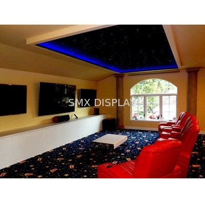 Panel Langit-langit Bintang Serat Optik PMMA 15W 600 * 600mm Untuk Pemotretan Bulan