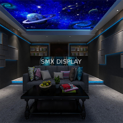 12VDC Polyester Fiber Optic Star Ceiling Panels Caviar Ceiling Acoustic Panel