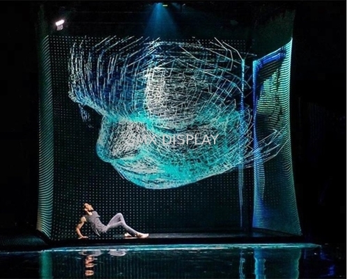 Layar Proyeksi Holografik 3D Panjang 50m Holoflex Transparan