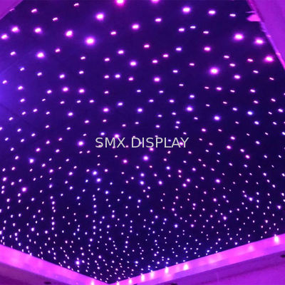 Kualitas FCC PMMA Led Star Ceiling Panel Caviar Hotel Lobby Untuk Atap Bioskop Pabrik