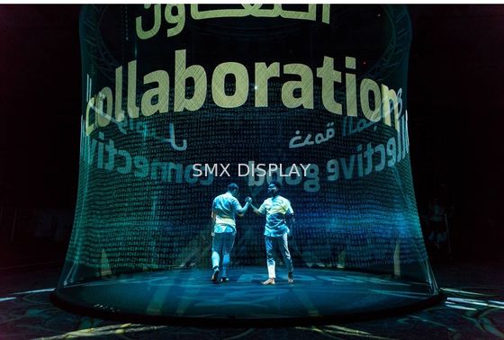 Kualitas Film Proyeksi Holografik Pepperscrim Panjang 30m Untuk Iklan Luar Ruangan Pabrik