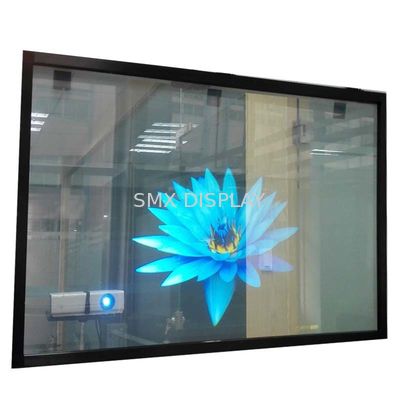 Kualitas Iklan 3D Film Proyeksi Belakang Daylight Glass Holographic 100um Transparan Pabrik