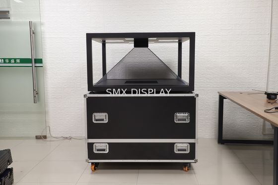 Kualitas Tampilan Hologram 360 Derajat 3d Resolusi Penuh 19 Inch 4 Sisi Pabrik