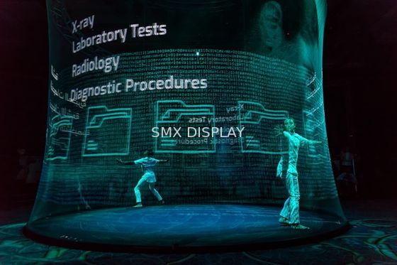 Kualitas Layar Proyeksi Video Holografik 3D Panjang 30m Untuk Pertunjukan Hologram Langsung Pabrik