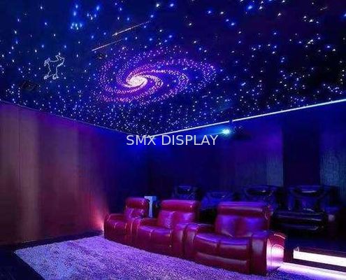 kualitas Polyester Fiberboard Fiber Optic Star Ceiling Panels 9mm RGBW Sinyal Inframerah Pabrik