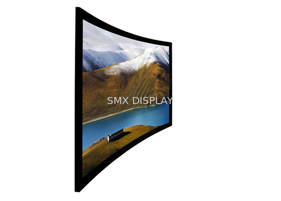 150 '' layar Cinemascope, Frame Tetap Curved Proyeksi Screen wall mount