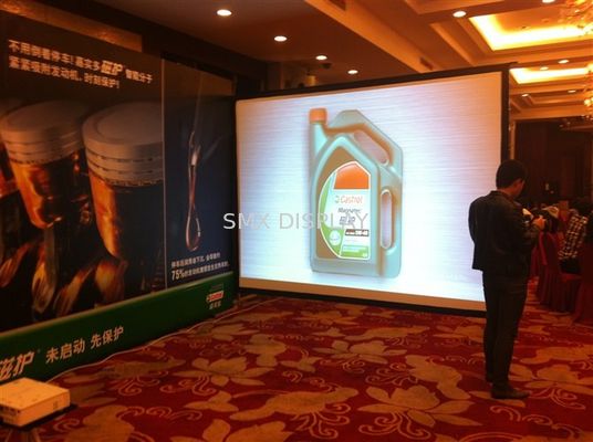 kualitas 16/9 250 "Outdoor &amp; Indoor cepat kali lipat layar proyeksi belakang, cepat kali lipat layar Pabrik