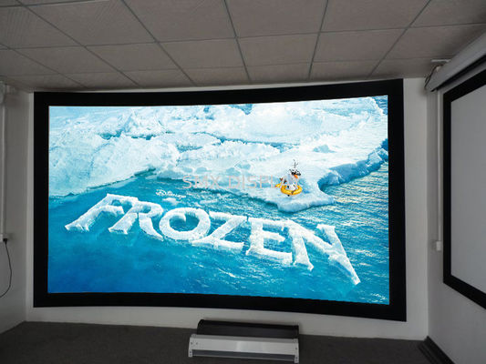 kualitas definisi tinggi 200 '' 250 '' Layar Proyeksi Curved untuk HD Cinema Simulator Sistem Pabrik