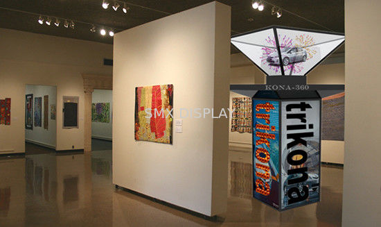 Kualitas Besar 360XXL 3D Holographic Pyramid Display, Dreamoc XXL Untuk Bandara atau Bioskop Pabrik