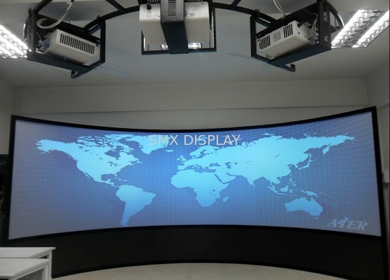 3D Layar Curved Proyeksi Untuk Cinema, Custom Perak Silinder Layar