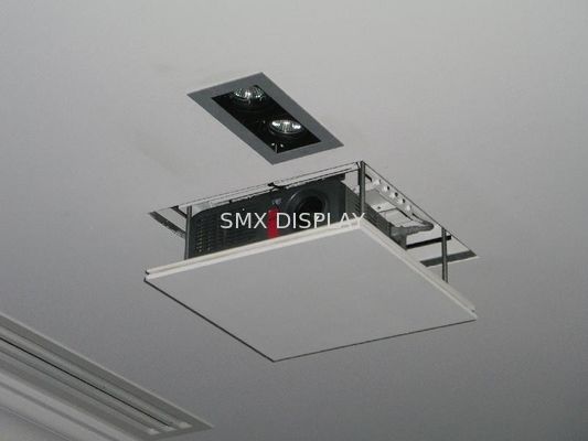 kualitas Logam Ceiling Mounted Bermotor Projector Angkat 150 cm dengan Gunting Pabrik