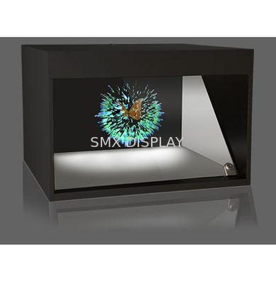 hologram 3D 22 inci menampilkan piamida holografik untuk pameran