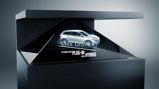 Kualitas 42 Inch 3D Hologram Pyramid Iklan Menampilkan untuk Perhiasan, CE Sertifikat Pabrik