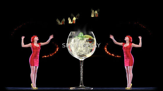 kualitas Digital Holographic Layar 3D Holographic Proyeksi Untuk 3D Hologram Tampilkan Pabrik