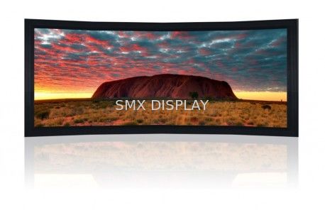 kualitas Indoor Listrik Curved Tetap Bingkai Layar Cat, Black Velvet Bingkai 10cm Pabrik