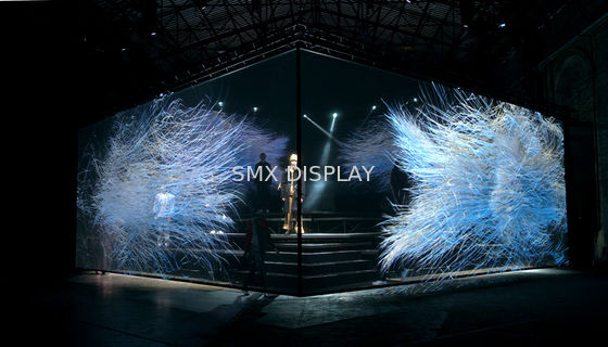 Kualitas Transparan 3D Hologram Proyeksi Kasa Layar Holografik Bahan Poliamida Pabrik