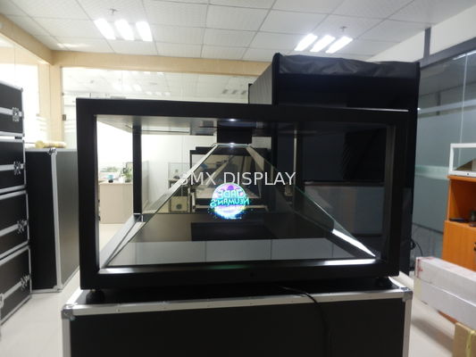 Kualitas Tampilan Holografik 3D Full HD Piramida Besar 200x200cm Untuk Pusat Perbelanjaan Pabrik